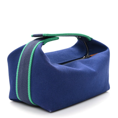 Hermes Canvas Small Bride-A-Brac Pouch Marine 3 of 6