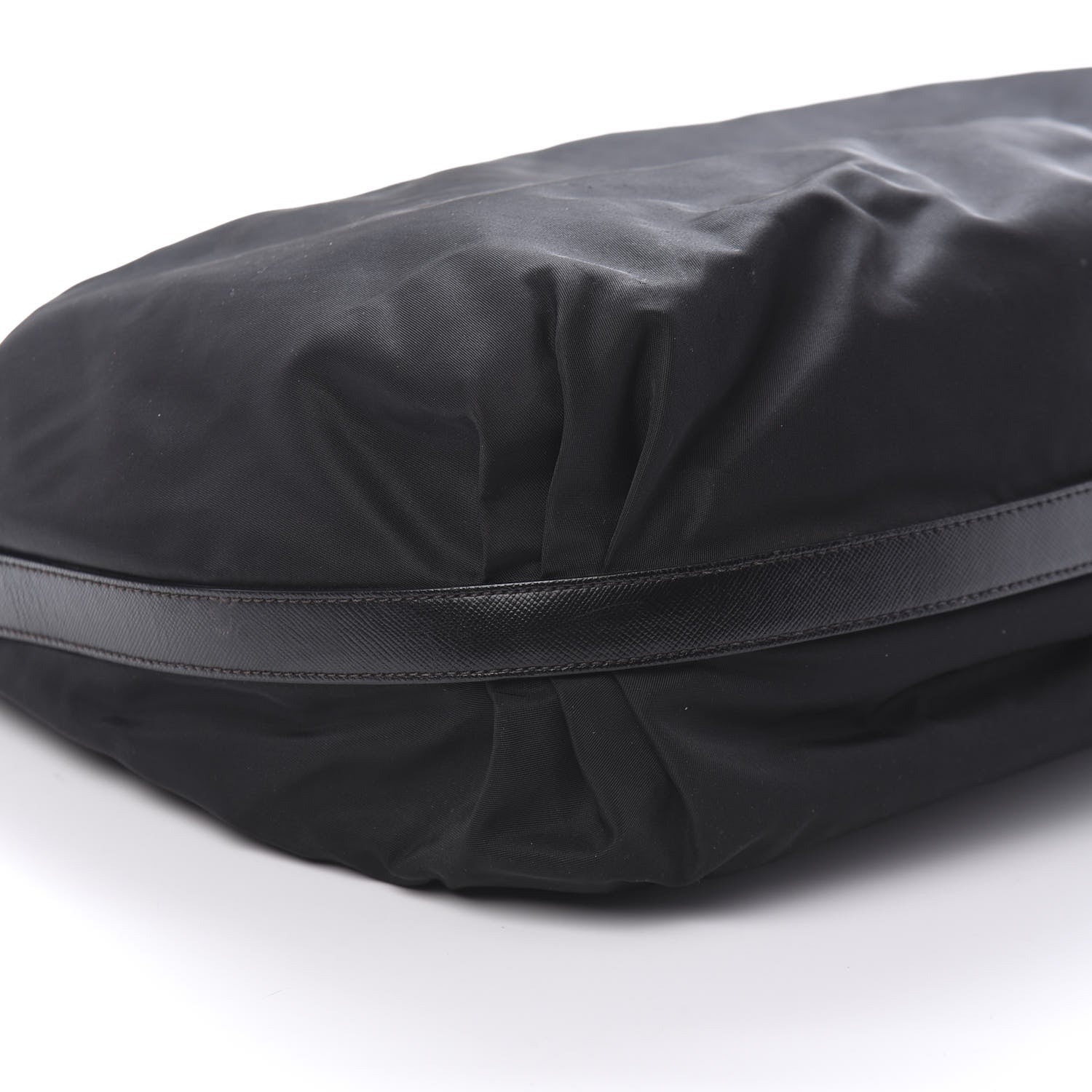 Prada Tessuto Nylon Saffiano Hobo Black 6 of 9