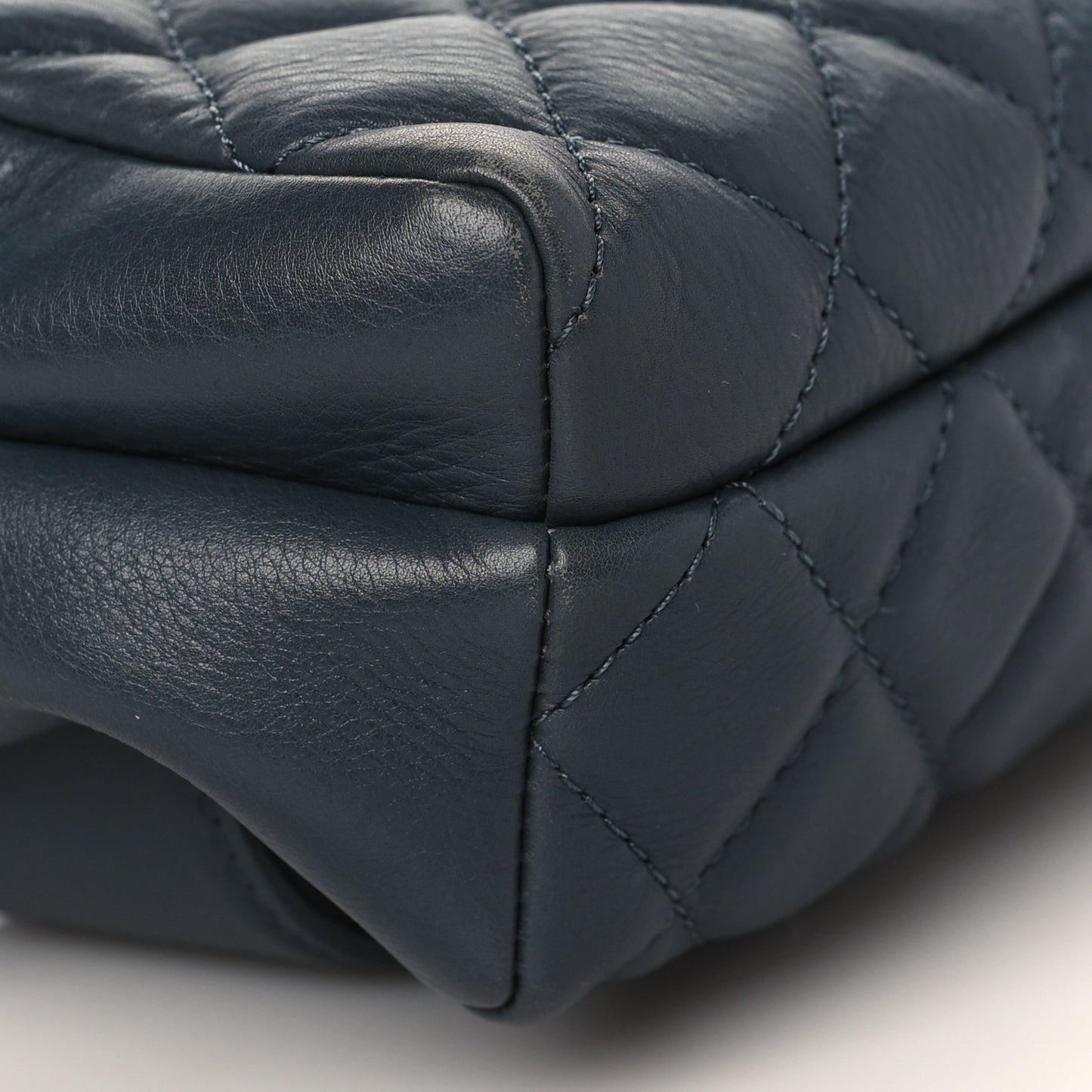 Calfskin Quilted Waist Bag Dark Grey