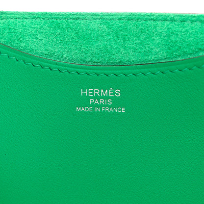 Hermes Taurillon Clemence Swift In-The-Loop 18 Bag Vert Comics 6 of 11