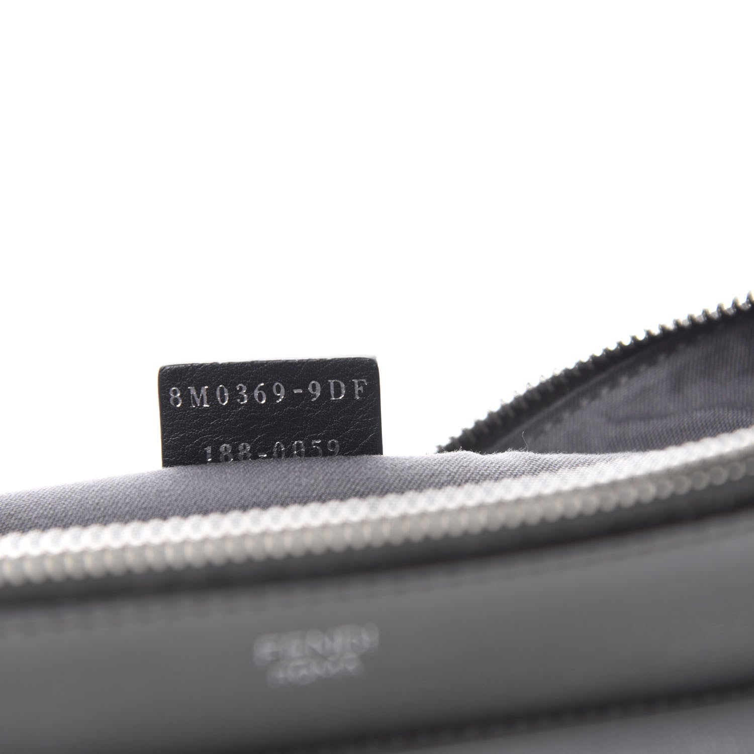 Fendi Vitello Dolce Studded Mini 2Jours Pouch Black Multicolor 9 of 11