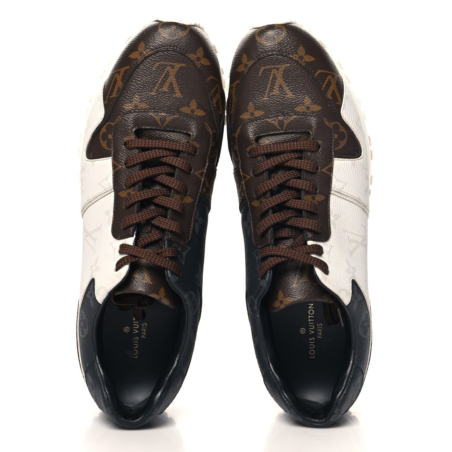 Louis Vuitton Monogram Mix Mens Run Away Sneakers Ebene 2 of 7