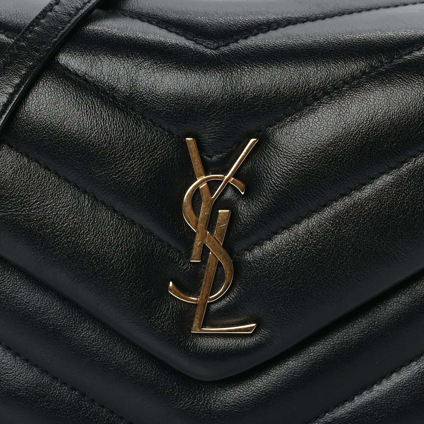 Calfskin Y Quilted Monogram Toy Loulou Crossbody Satchel Black