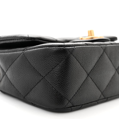 Chanel Caviar Quilted Mini Sweetheart Flap Black 9 of 11