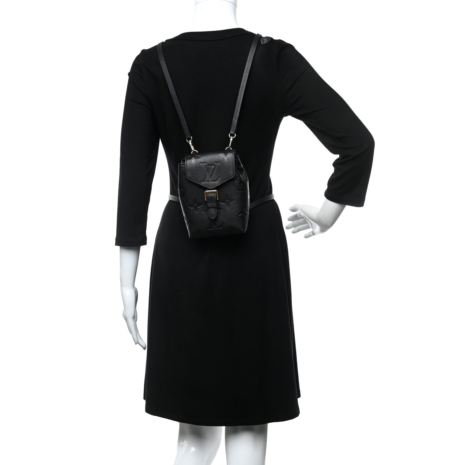 Louis Vuitton Empreinte Monogram Giant Tiny Backpack Black 2 of 11