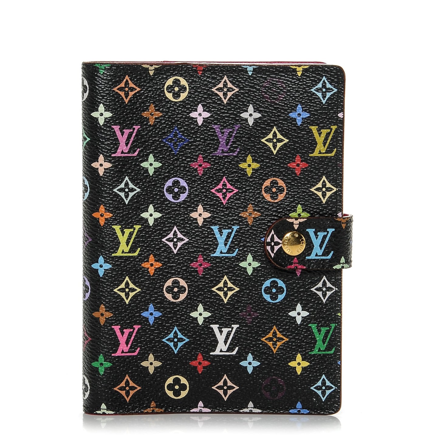 Monogram Multicolor Small Ring Agenda Cover Black Grenade