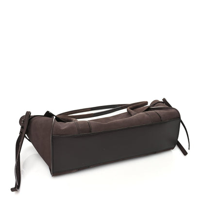Burberry Nubuck Small Soft Bayswater Satchel Ebony 3 of 8