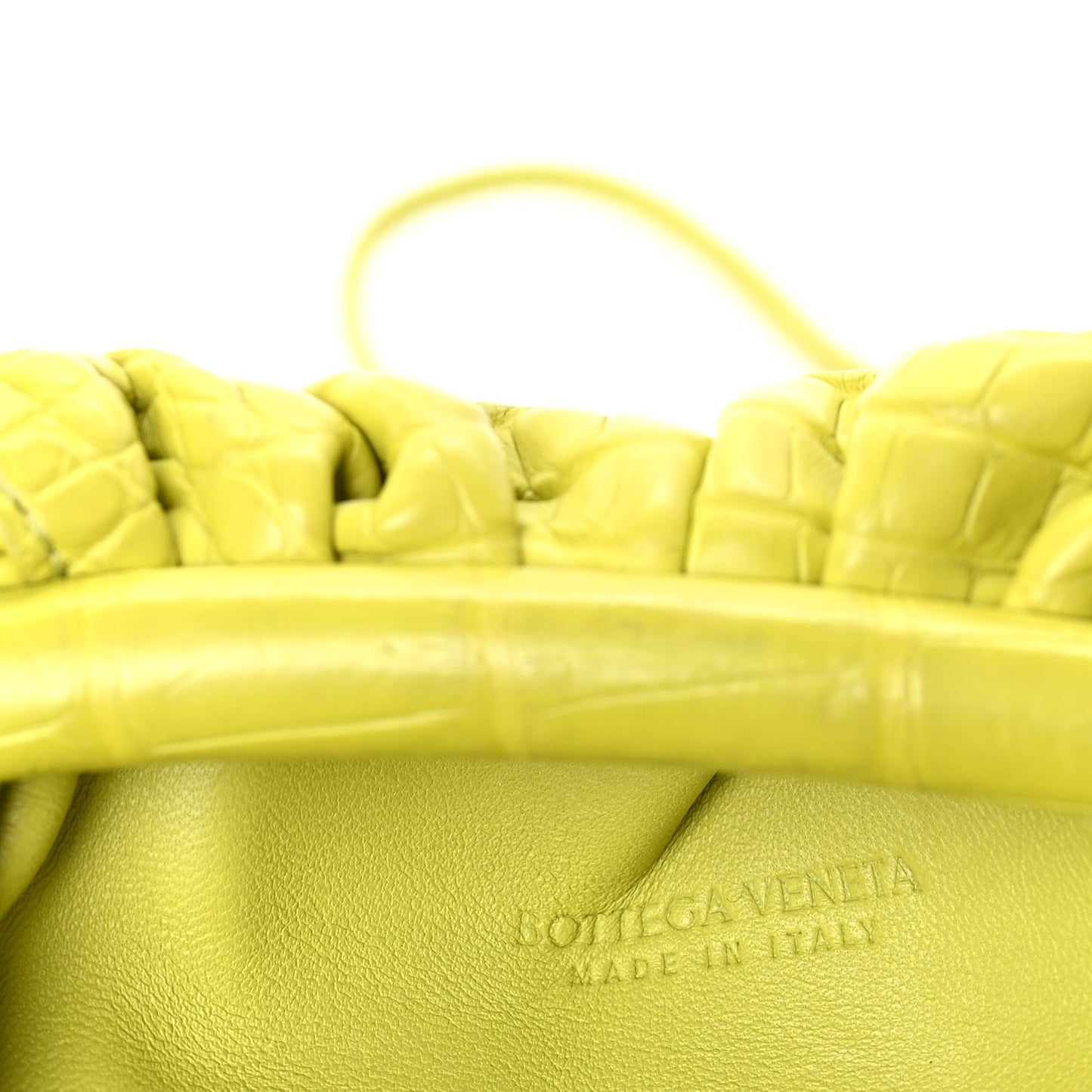 Crocodile The Mini Pouch Clutch Kiwi