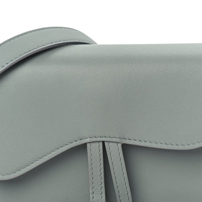 Christian Dior Ultra Matte Calfskin Saddle Belt Clutch  Grey Stone 6 of 8