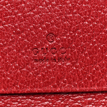 Gucci GG Supreme Monogram Flora Web Ophidia Card Case Red 6 of 7