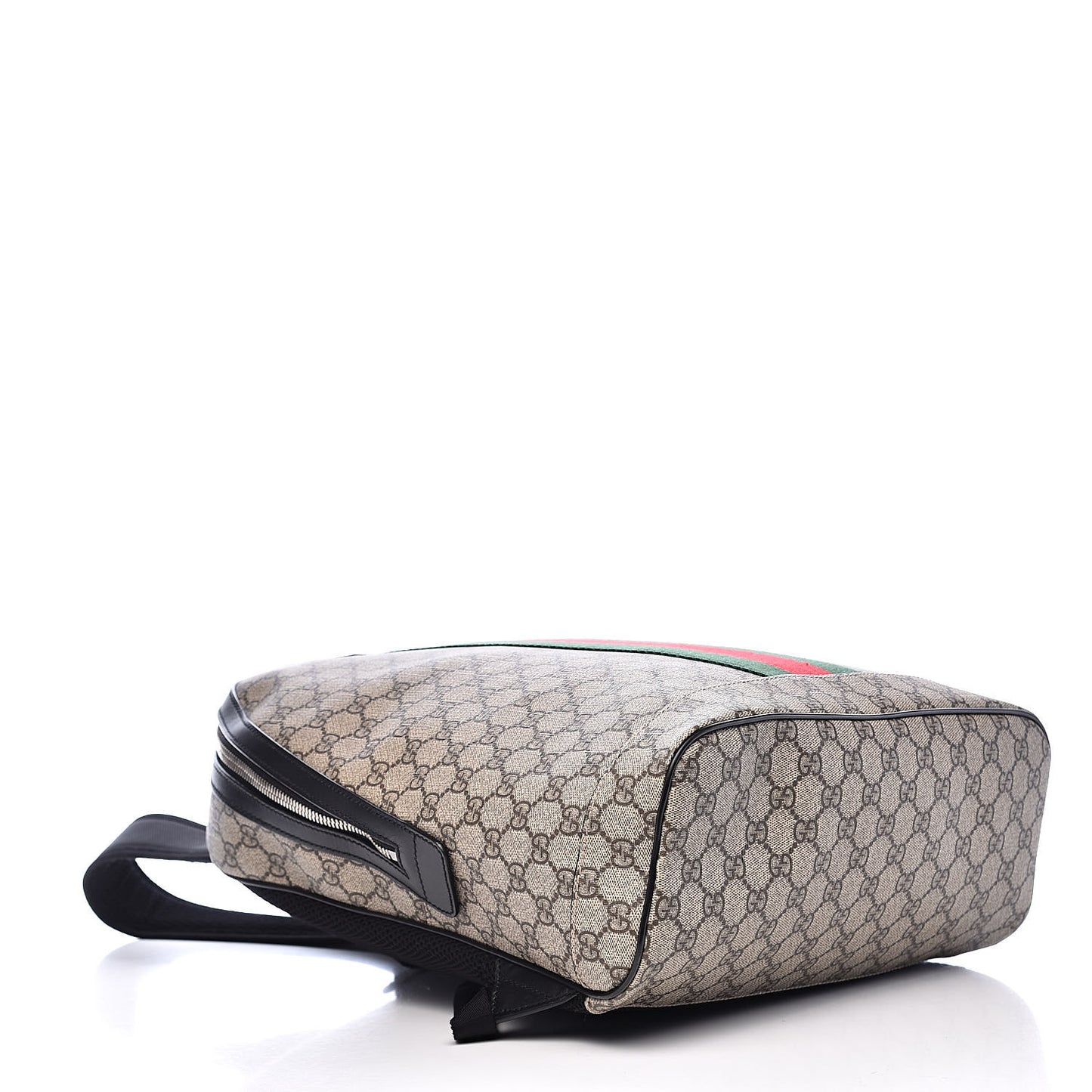 GG Supreme Monogram Web Dome Backpack Black