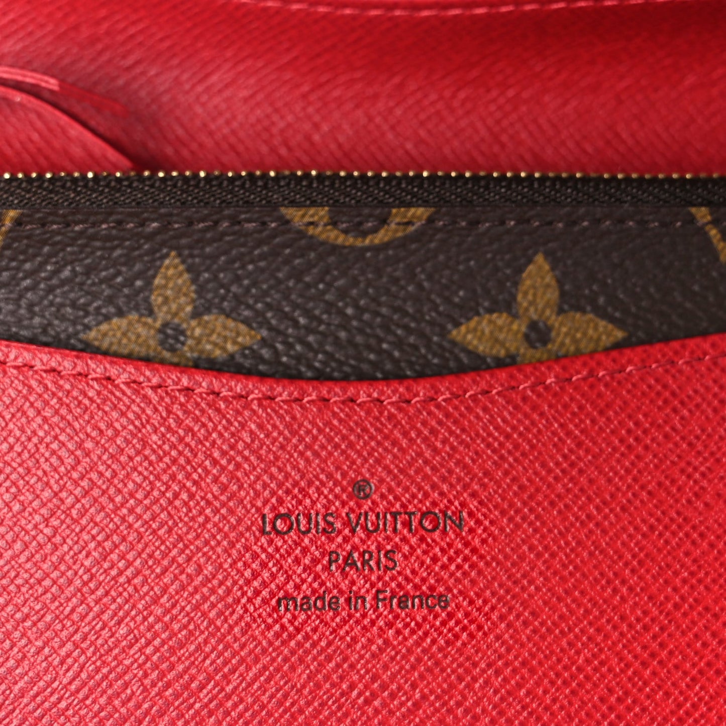 Monogram Josephine Wallet Red