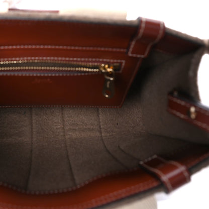 Chloe Felt Calfskin Small Woody Ribbon Tote Light Brown 4 of 7