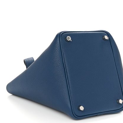 Hermes Taurillon Clemence Picotin Lock 18 PM Deep Bleu 9 of 11