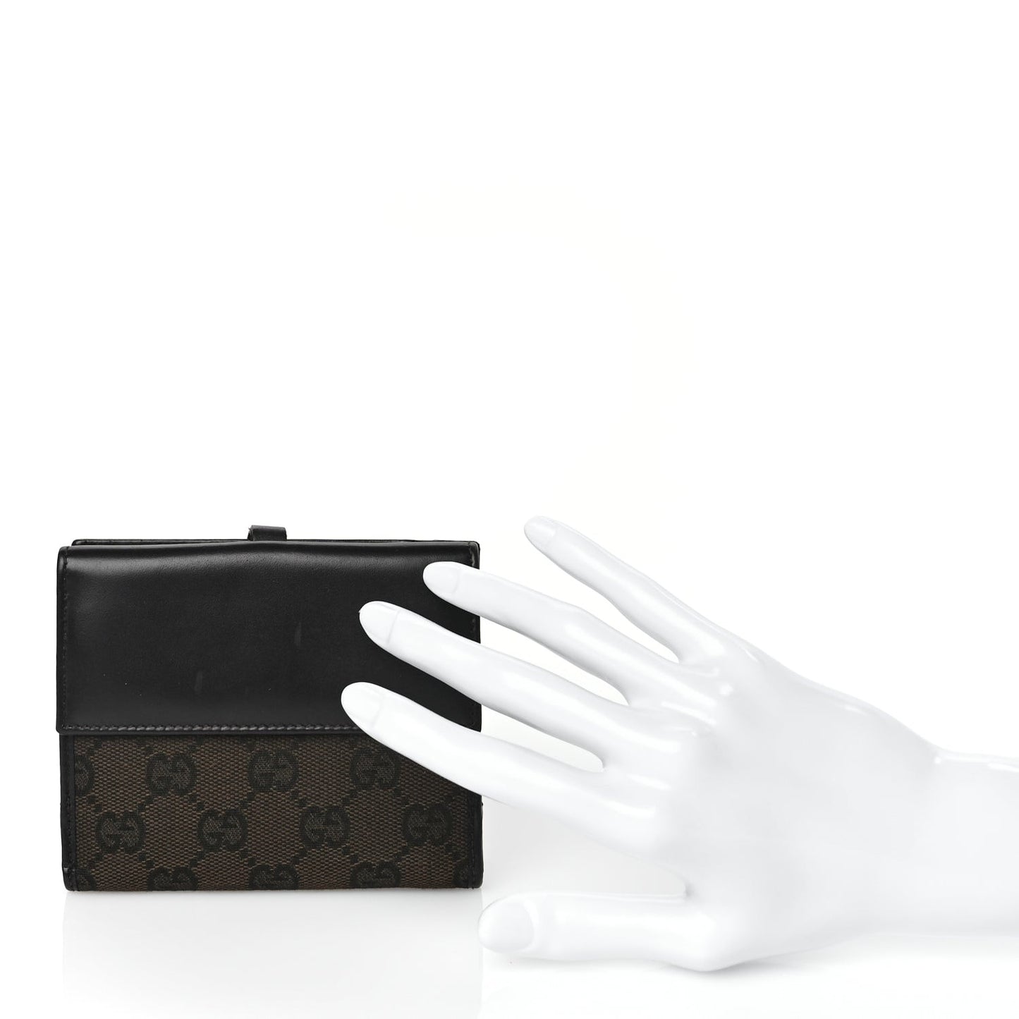 Monogram Piston Lock Compact Wallet Dark Brown