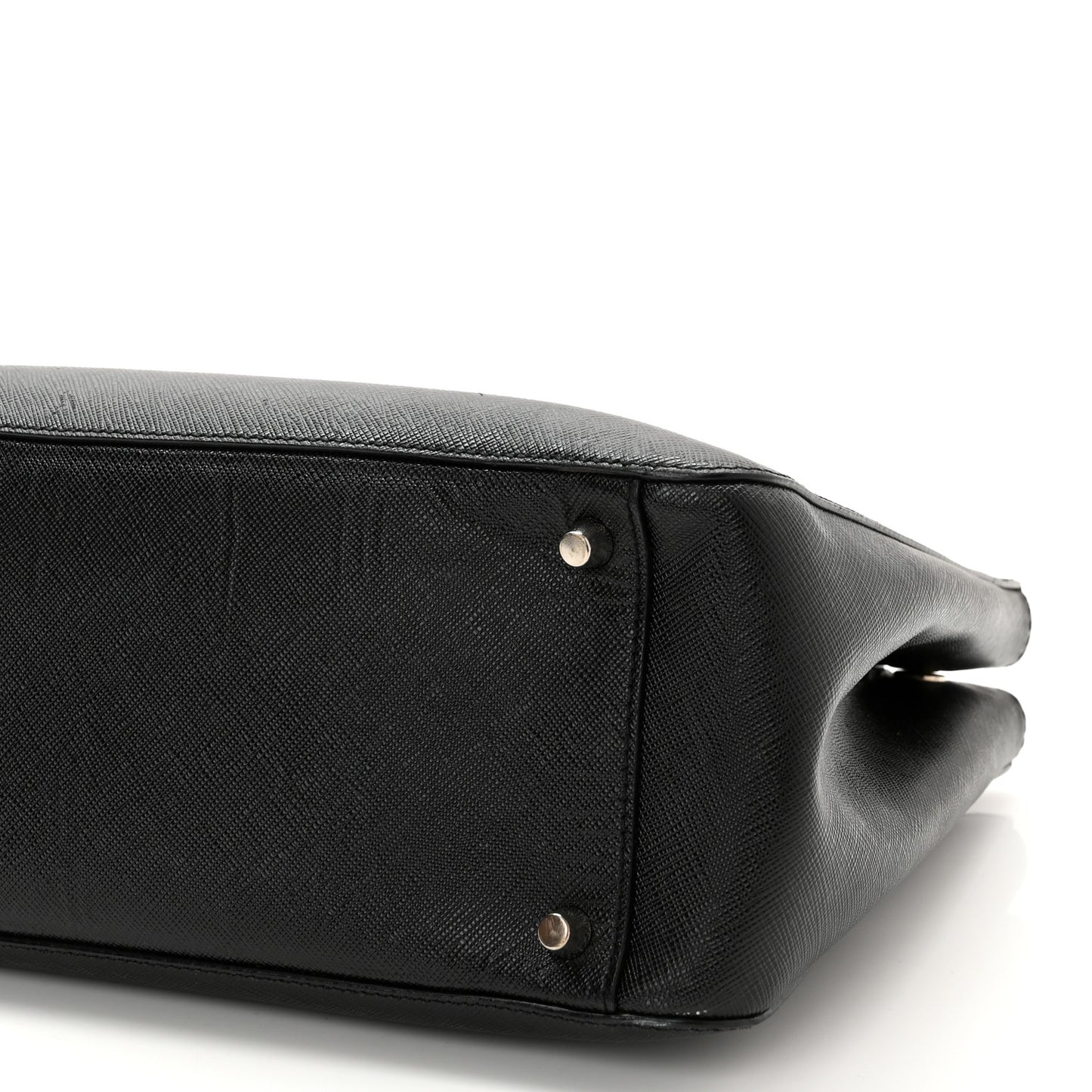 Saffiano Small Galleria Double Zip Tote Black