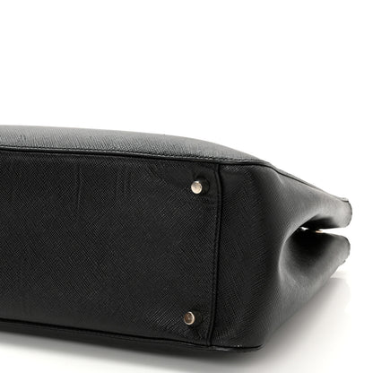 Prada Saffiano Small Galleria Double Zip Tote Black 9 of 16