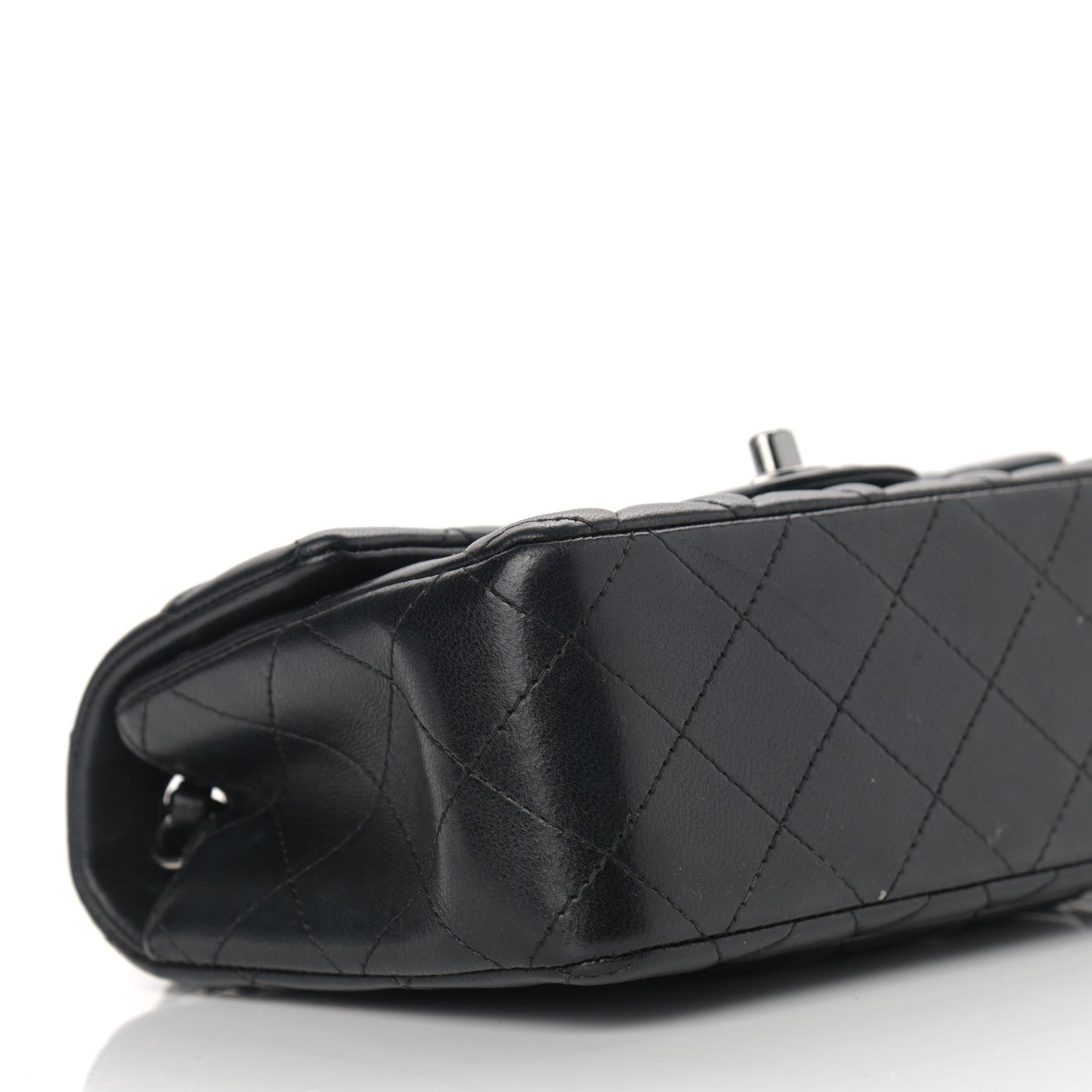 Chanel Lambskin Quilted Mini Rectangular Flap Black 8 of 12