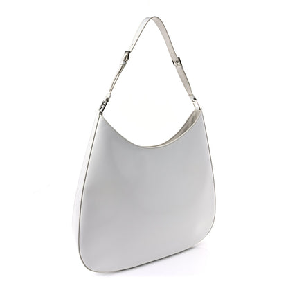Prada Spazzolato Maxi Cleo Adjustable Strap Shoulder Bag White 2 of 7