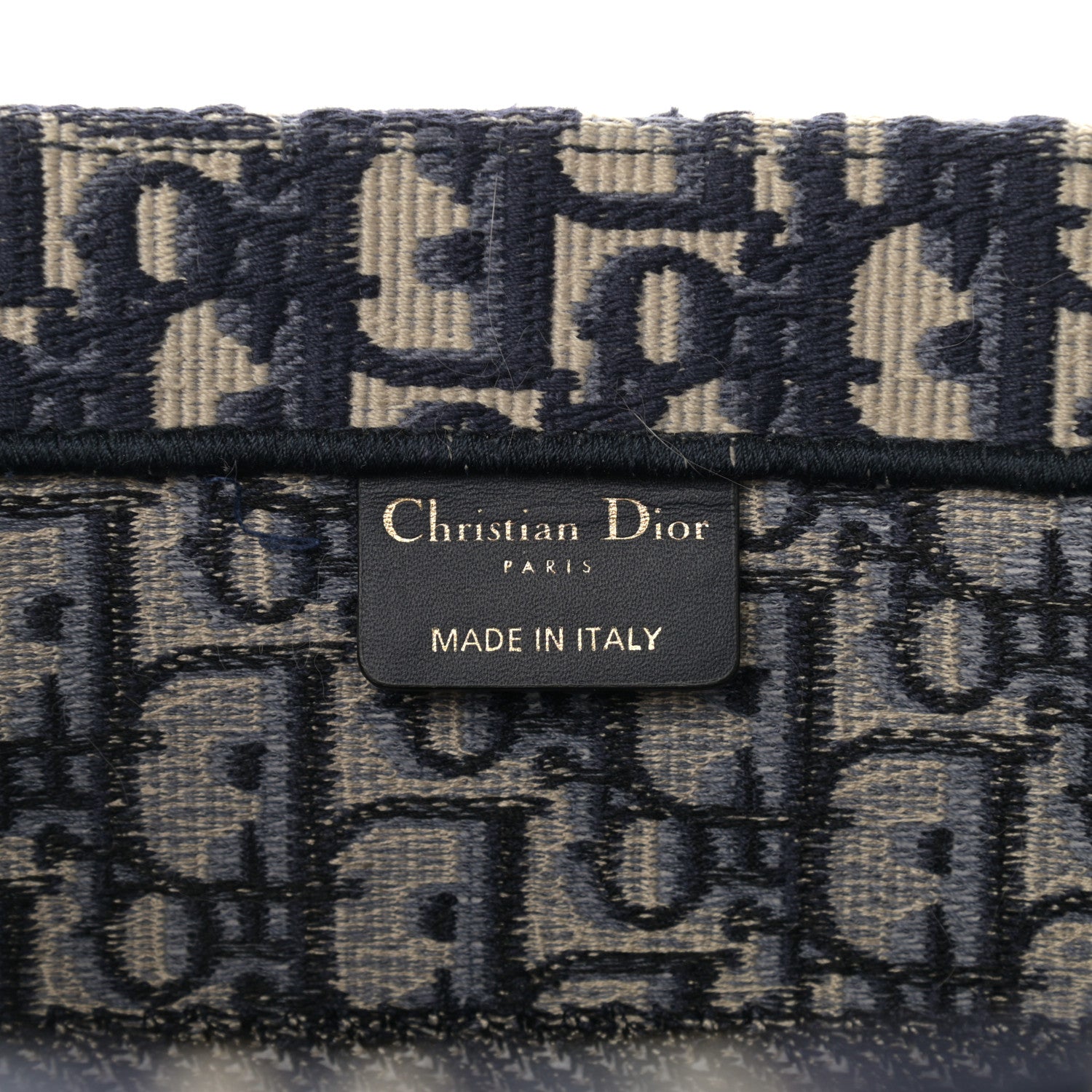Christian Dior Oblique Medium Book Tote Blue Multicolor 10 of 12