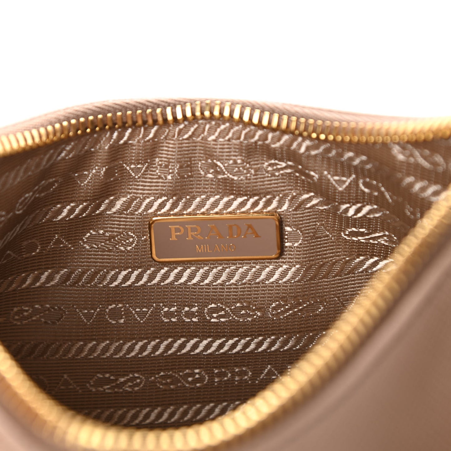 Saffiano Re-Edition 2005 Shoulder Bag Cammeo Beige
