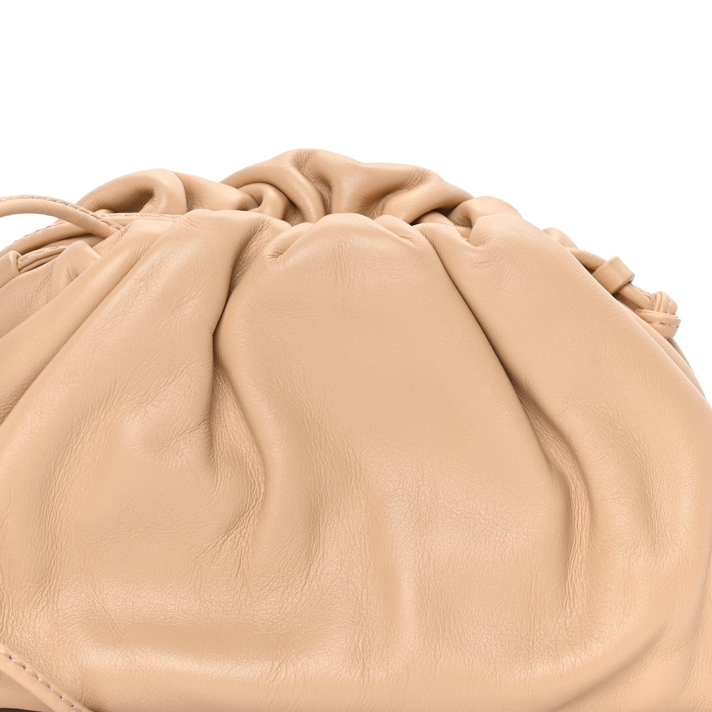 Butter Calfskin The Mini Pouch  Almond