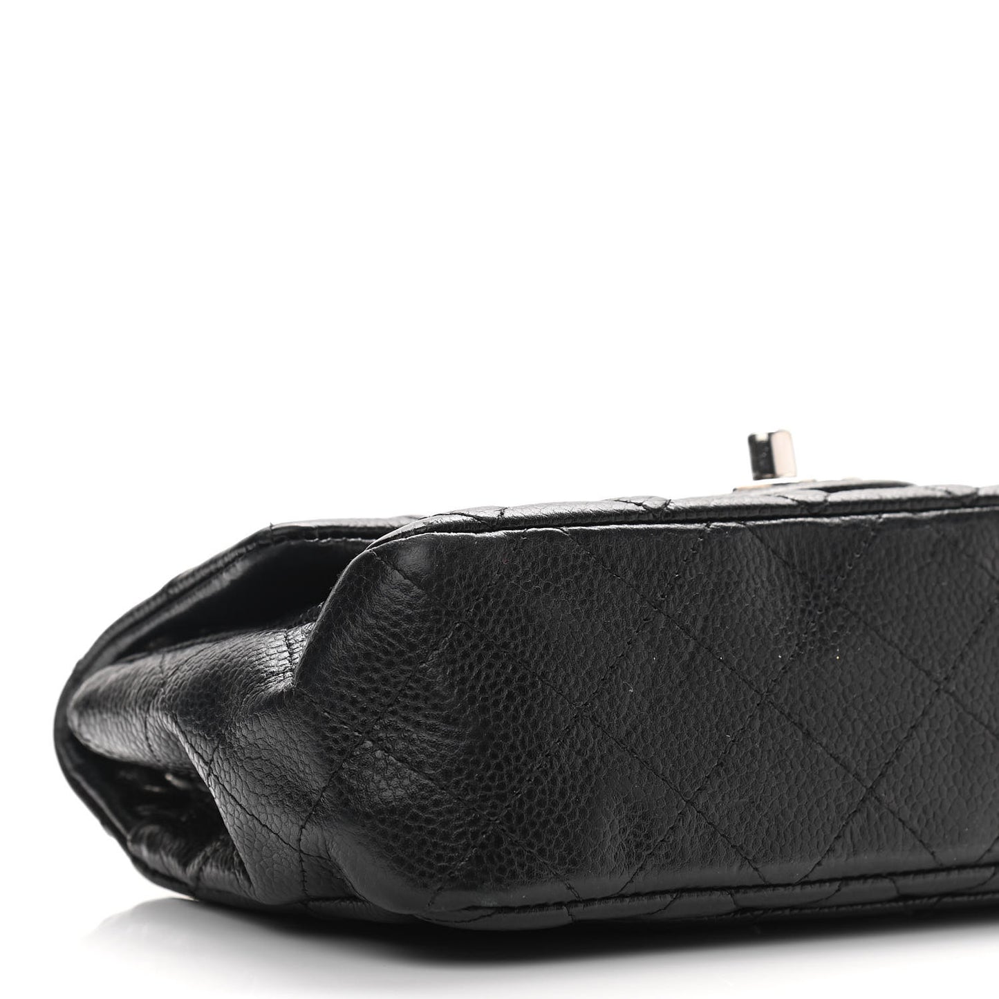 Caviar Quilted Mini Rectangular Flap Black