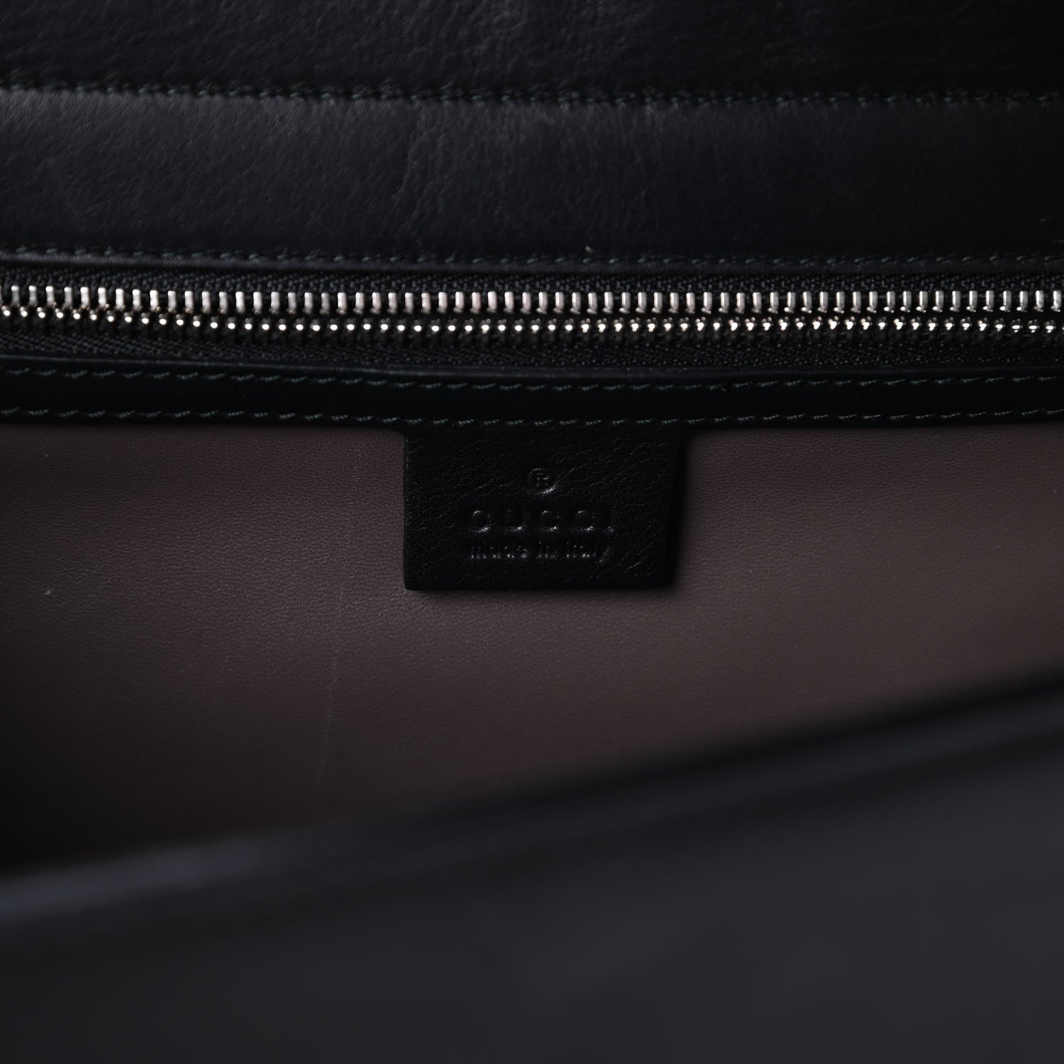 Gucci Moon Calfskin Medium Interlocking G Shoulder Bag Black 8 of 12