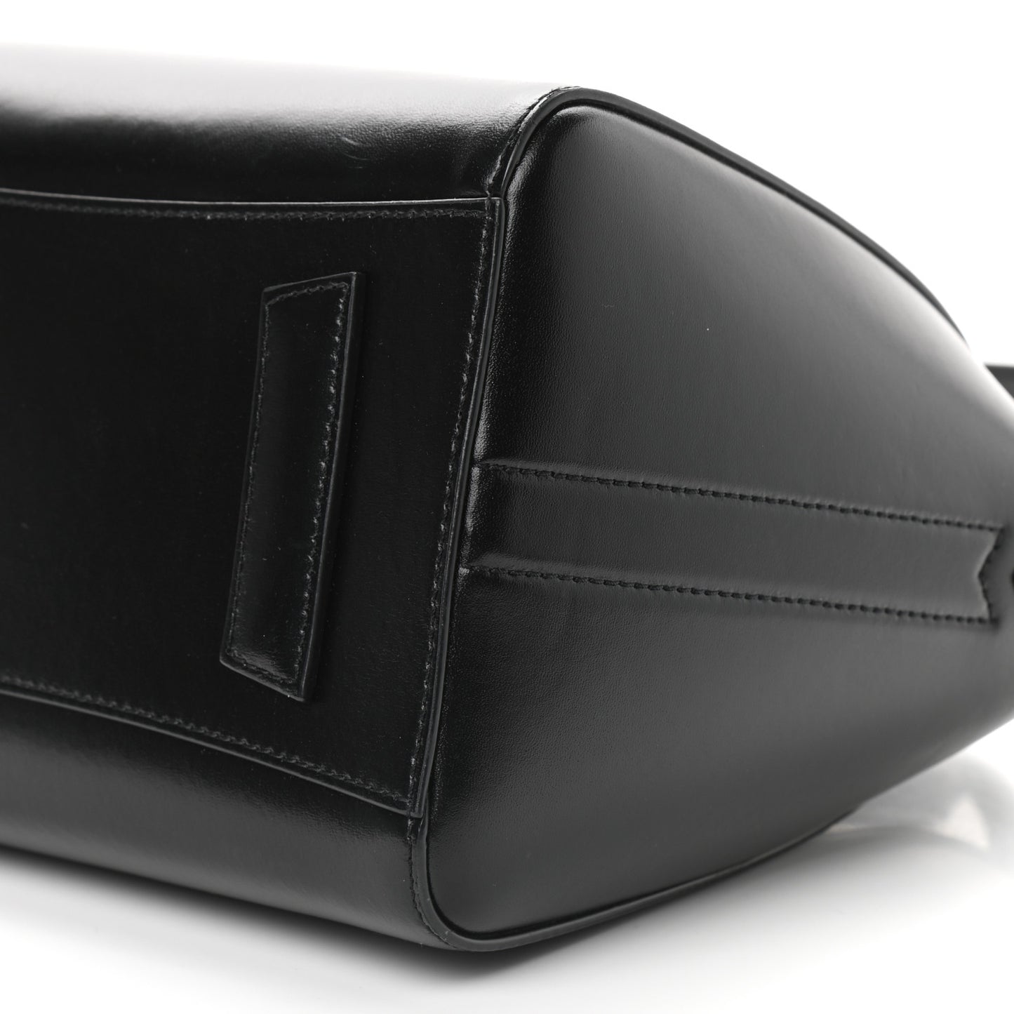 Shiny Lord Calfskin Small Antigona Black