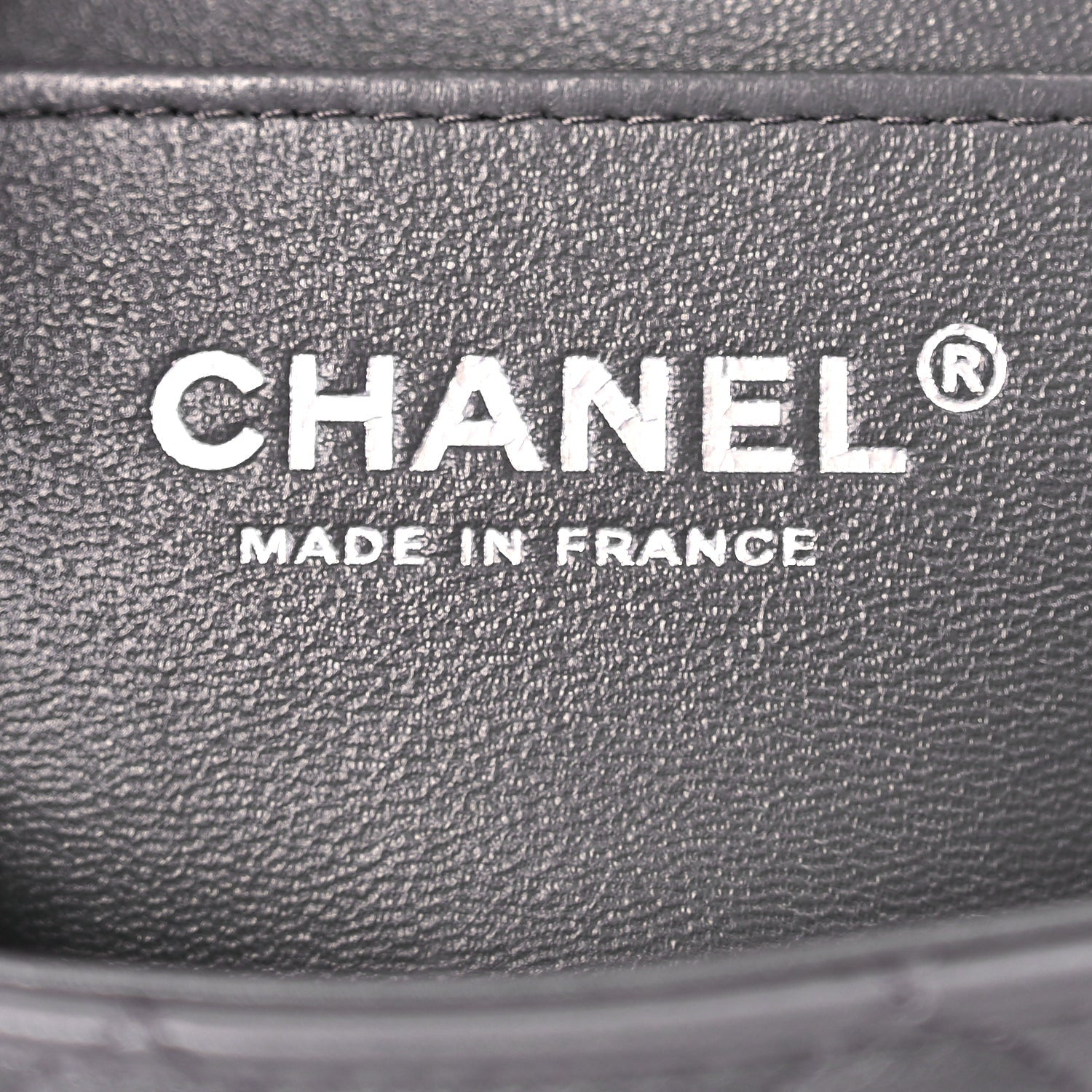Chanel Lambskin Quilted Mini Rectangular Flap Dark Grey 5 of 9