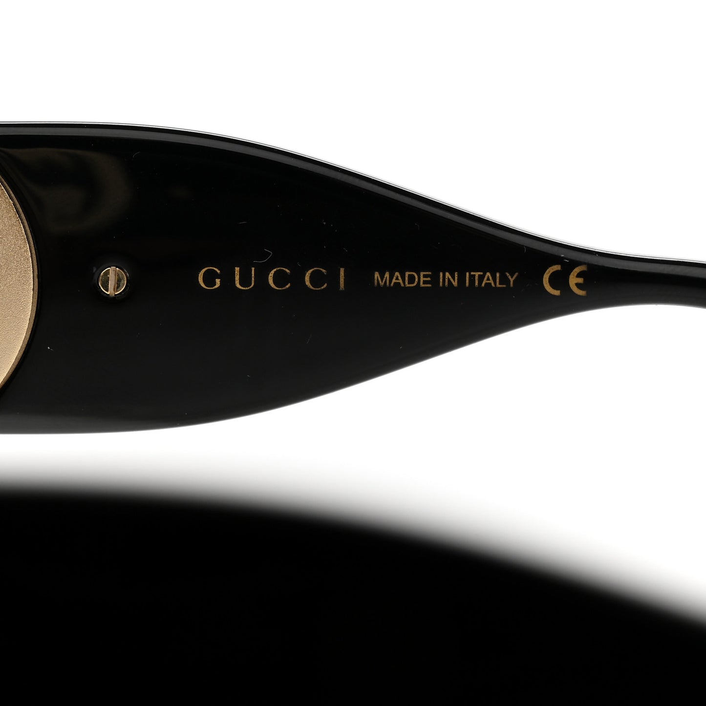 Acetate Rectangular Frame Chain Sunglasses GG1022S Black