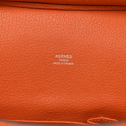 Hermes Taurillon Clemence Jypsiere 28 Orange 6 of 7
