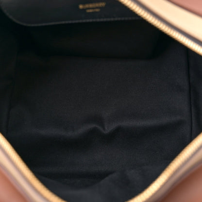 Burberry Smooth Calfskin Paneled Medium Cube Bowling Bag Black 5 of 7
