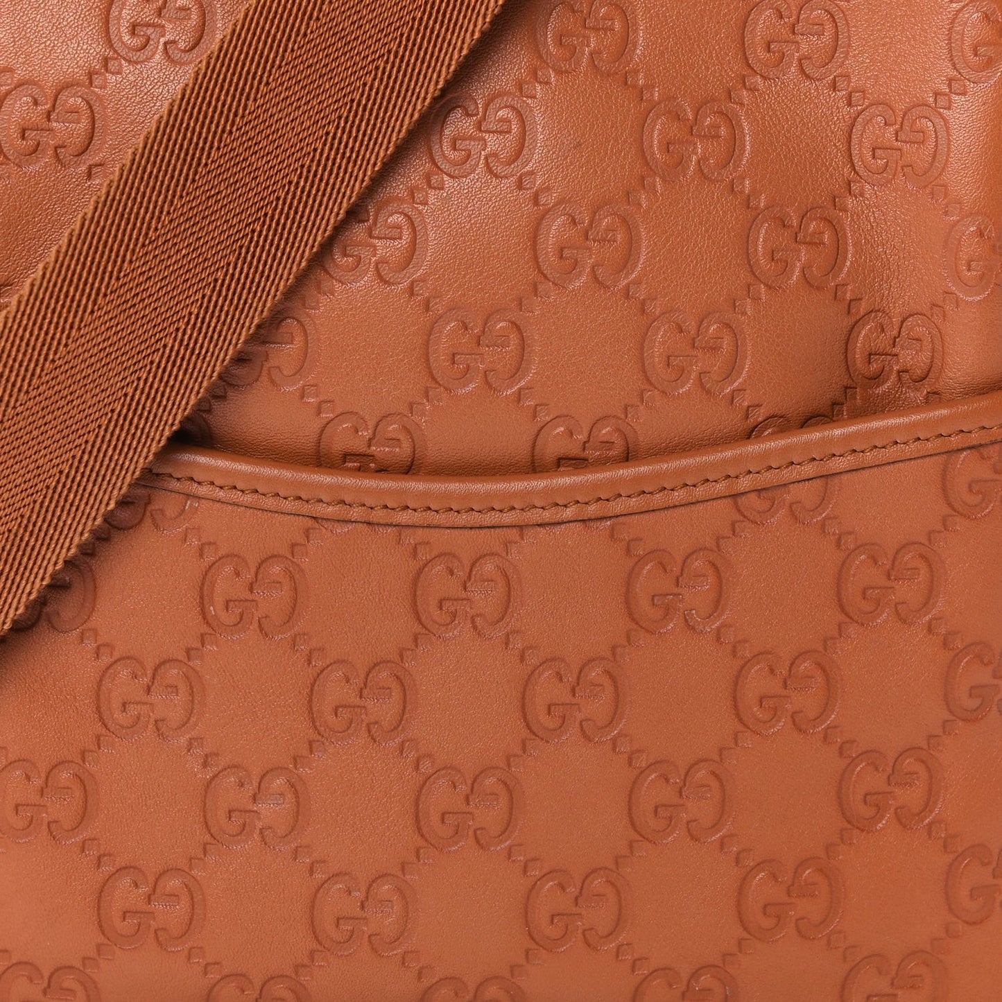 ssima Crossbody Messenger Bag Brown