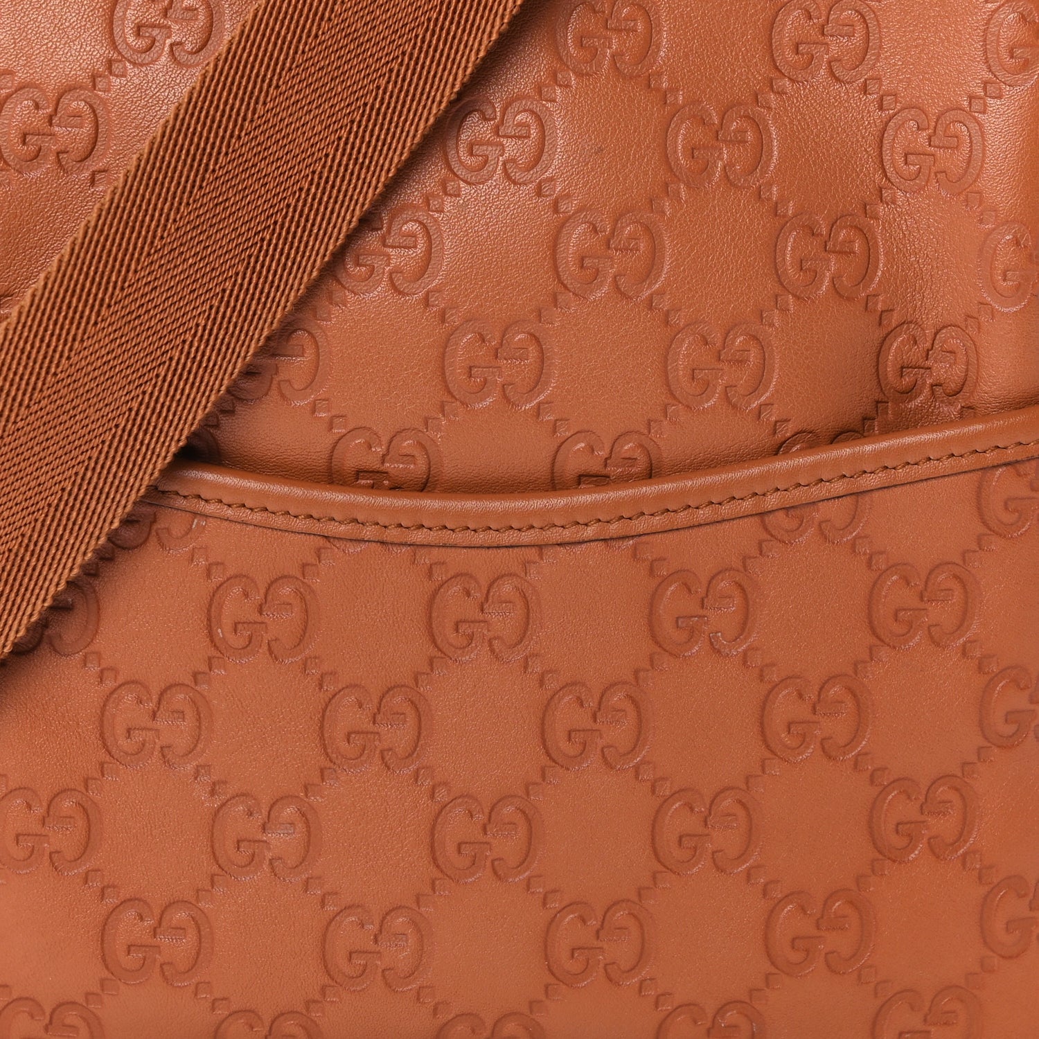Gucci ssima Crossbody Messenger Bag Brown 6 of 8