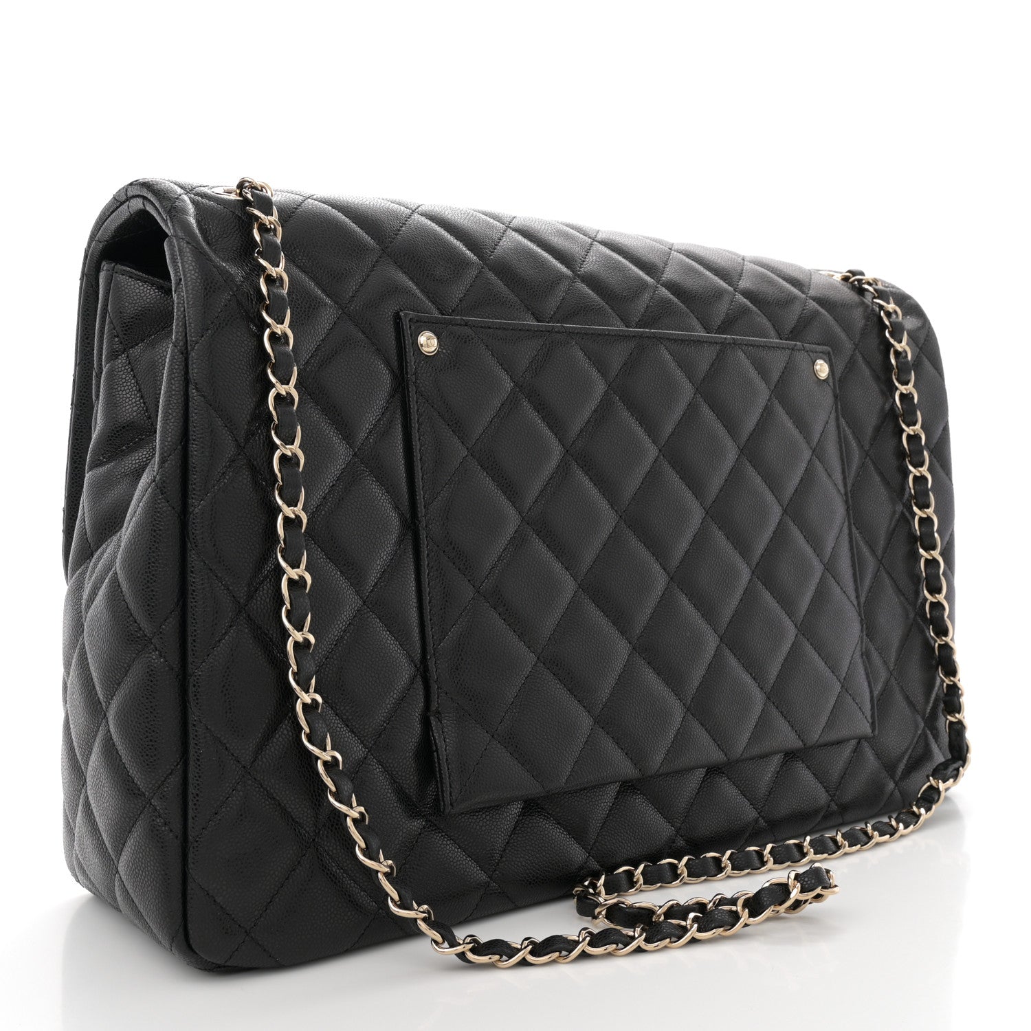 Chanel Caviar Quilted XXL Travel Flap Bag Black 3 of 10