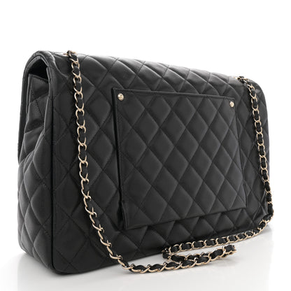 Chanel Caviar Quilted XXL Travel Flap Bag Black 3 of 10