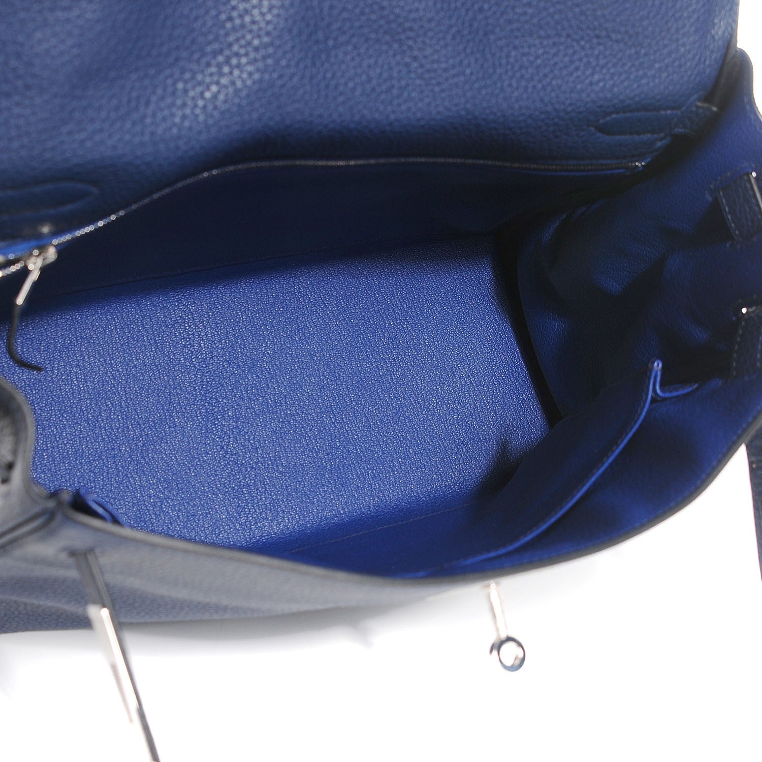 Hermes Togo Kelly Retourne 32 Bleu Saphir 7 of 23