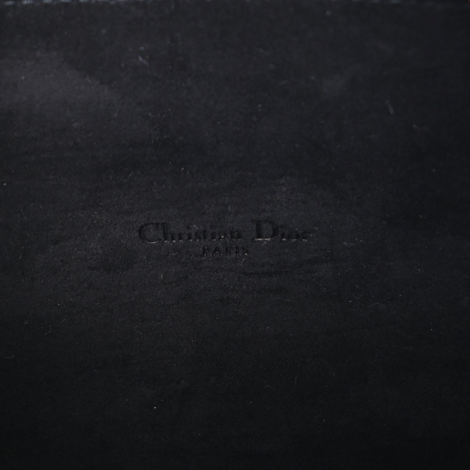 Christian Dior Grained Calfskin Caro Double Pouch Black 5 of 7
