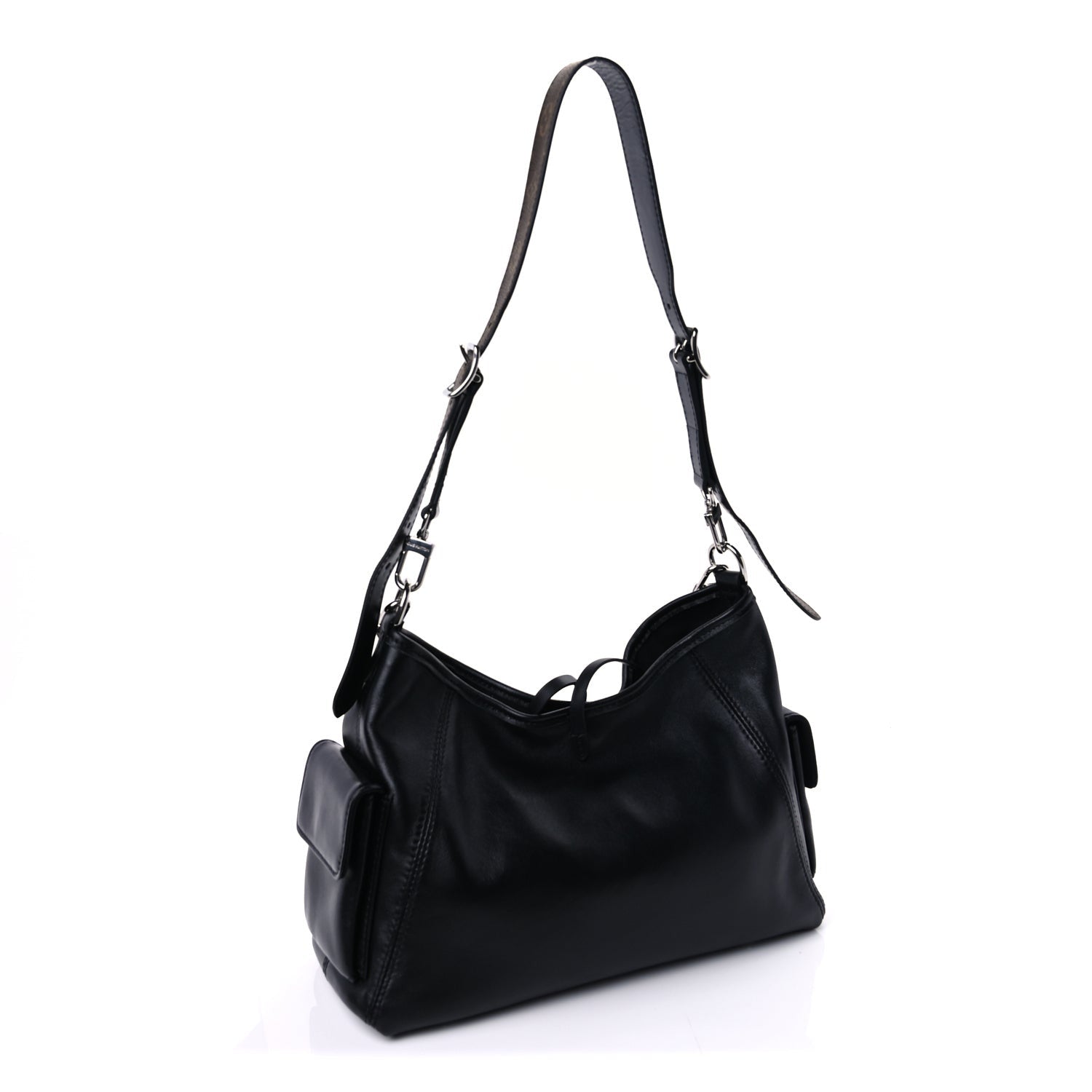 Louis Vuitton Lambskin CarryAll Cargo Vibe PM Black 2 of 7