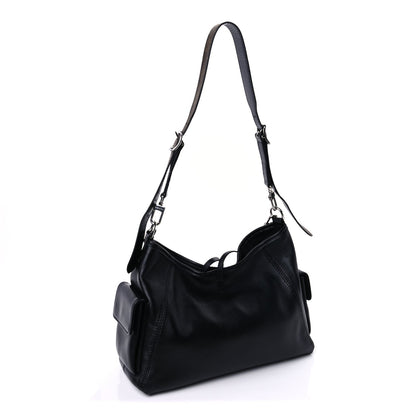 Louis Vuitton Lambskin CarryAll Cargo Vibe PM Black 2 of 7