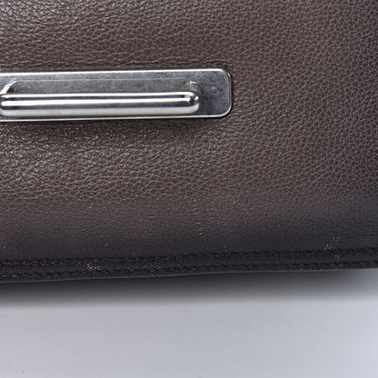 Prada Glace Calfskin Sfumata Cahier Bag Argilla Astrale 13 of 20