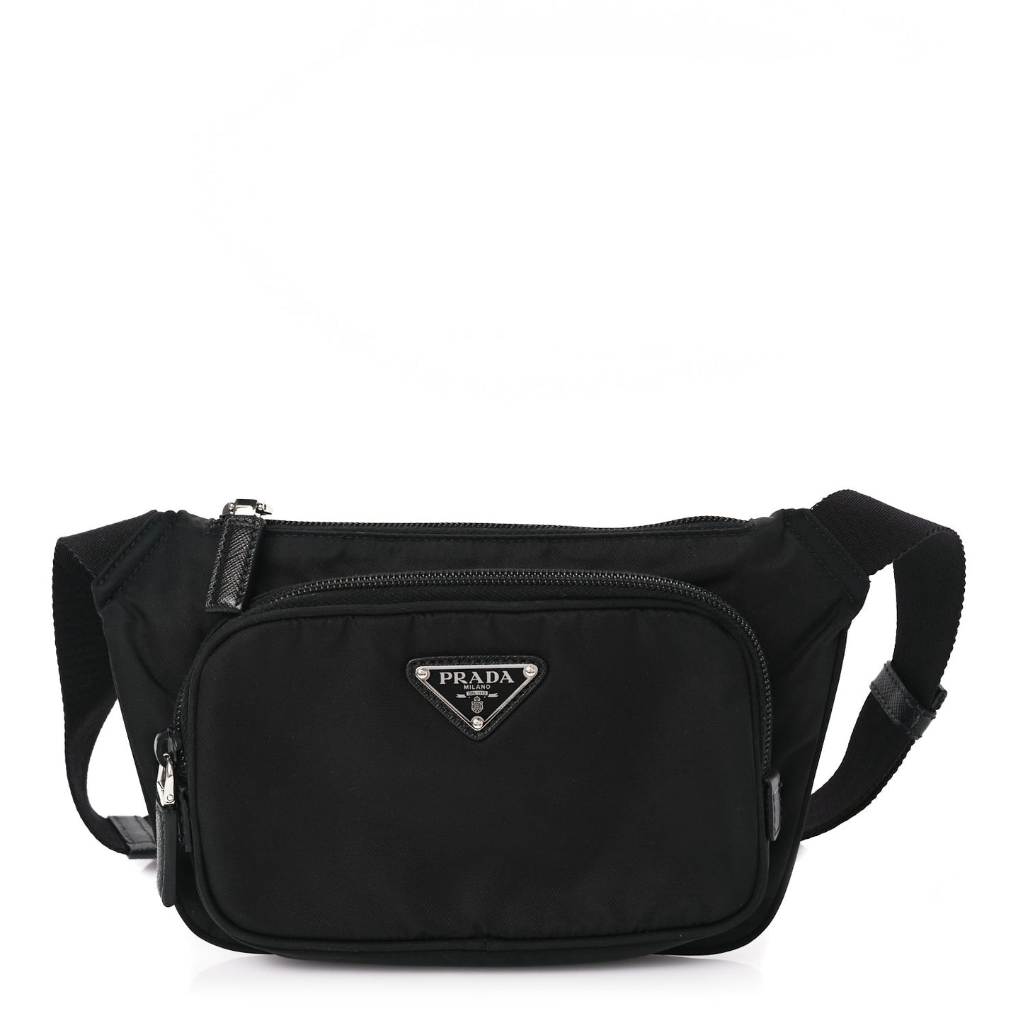 Re-Nylon Saffiano Belt Bag Black