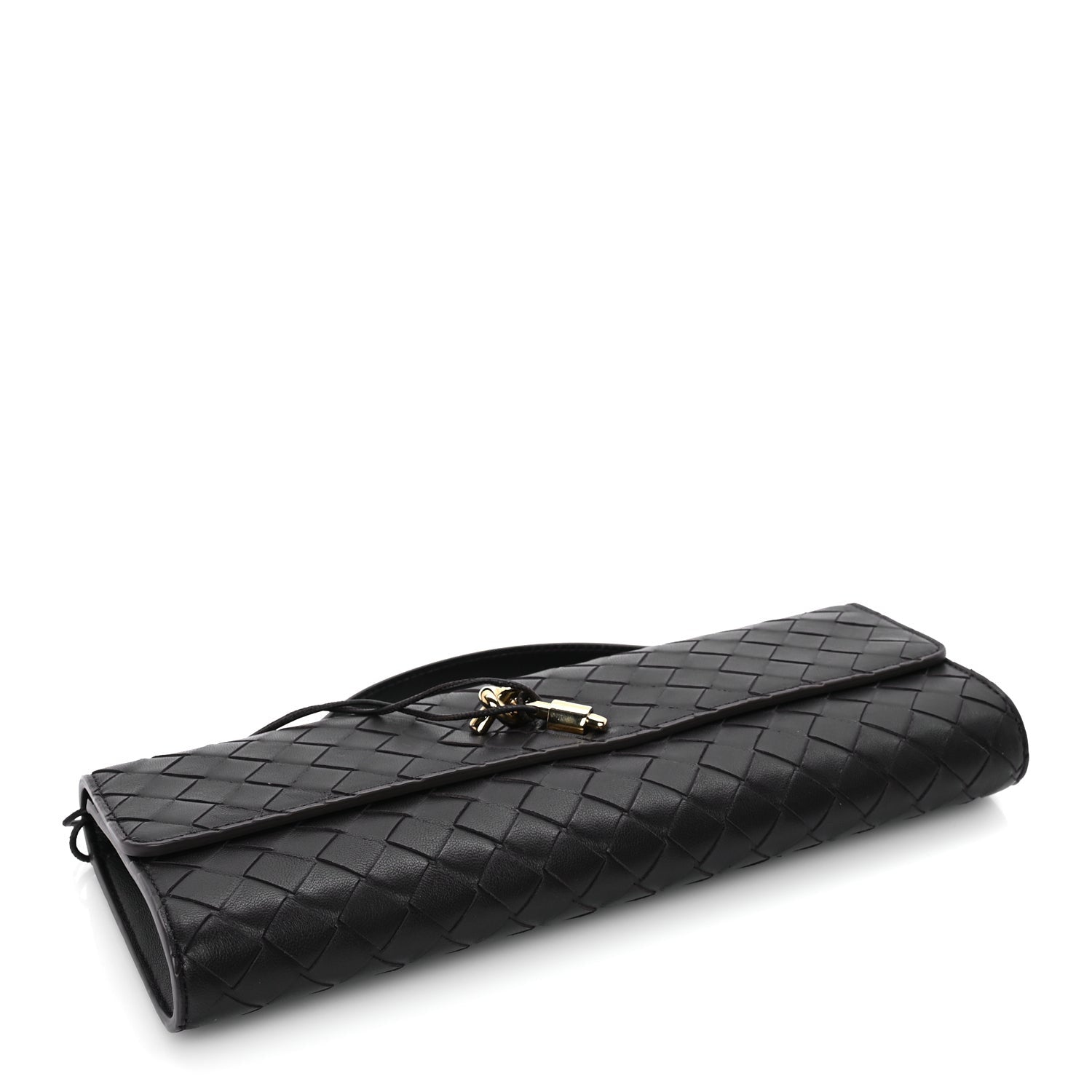 Bottega Veneta Nappa Intrecciato Long Andiamo Top Handle Clutch Fondant 3 of 7