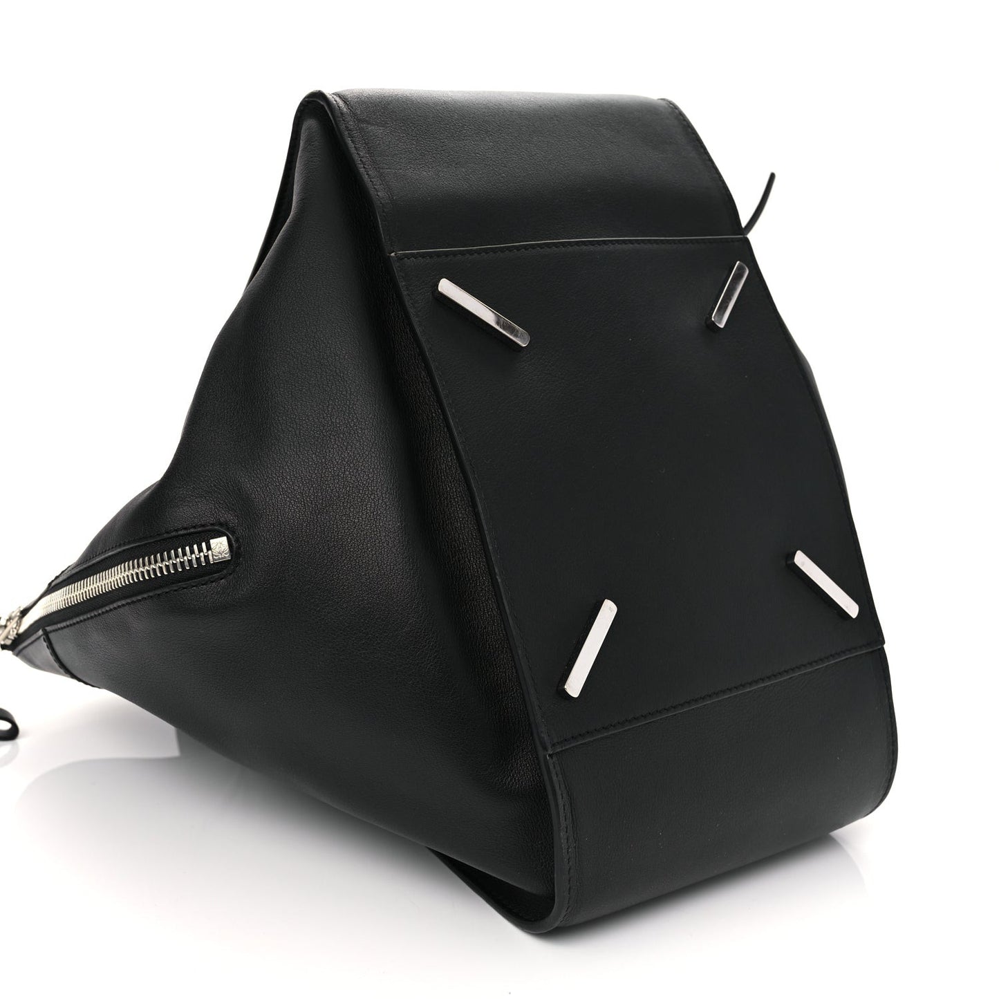 Calfskin Medium Hammock Shoulder Bag Black