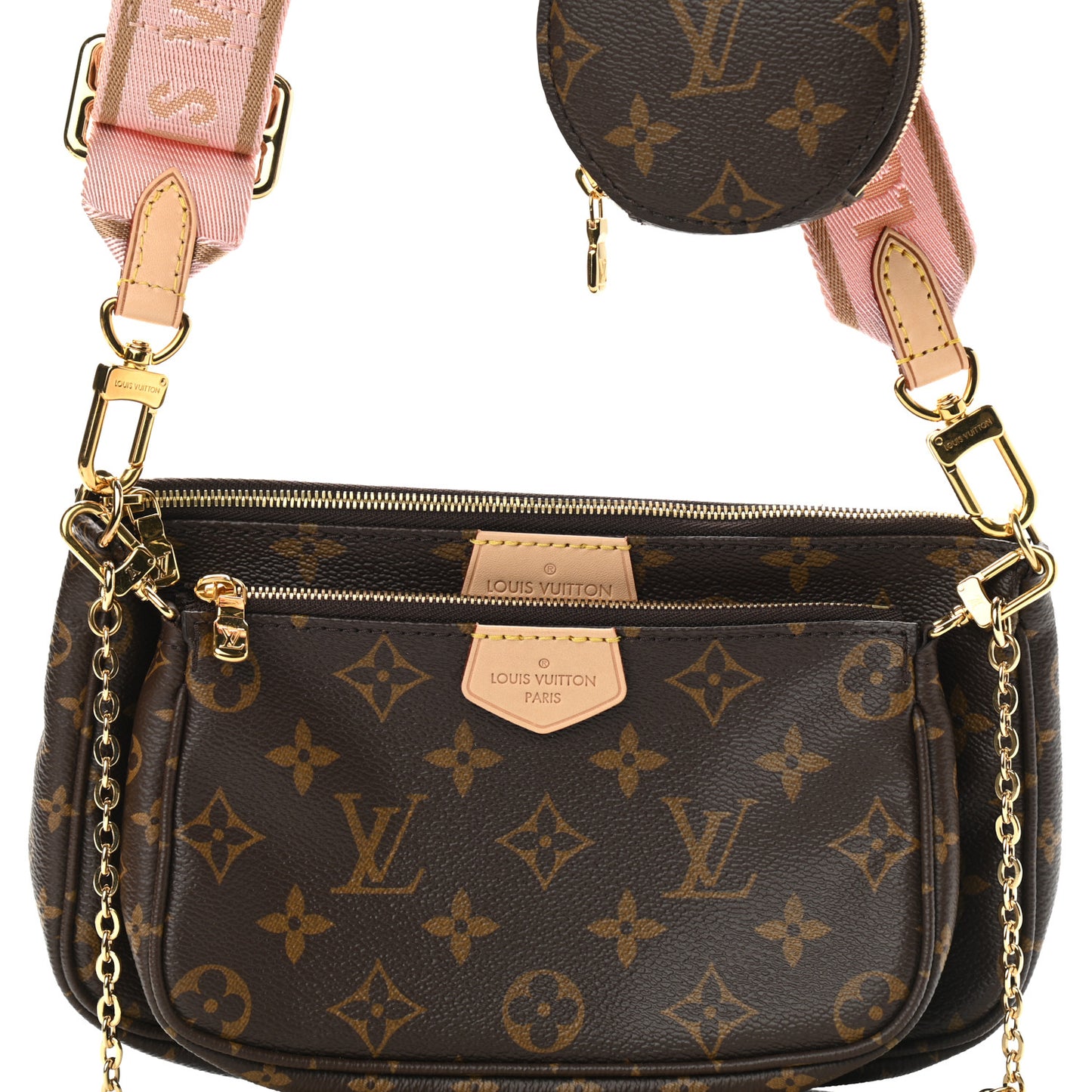 Monogram Multi Pochette Accessories Rose Clair