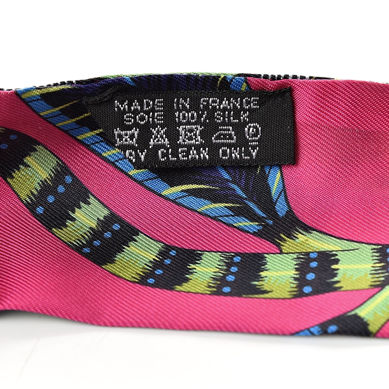 Hermes Silk The Savana Dance Twilly Rose Indien Indigo Vert 3 of 5