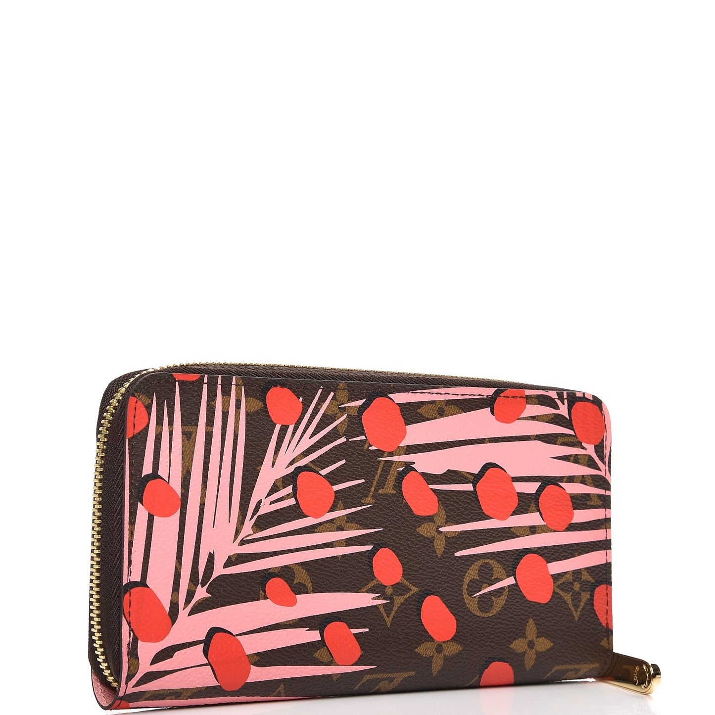 Monogram Jungle Dots Zippy Wallet Sugar Pink Poppy