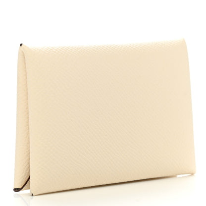 Hermes Epsom Calvi Card Case Nata 3 of 8
