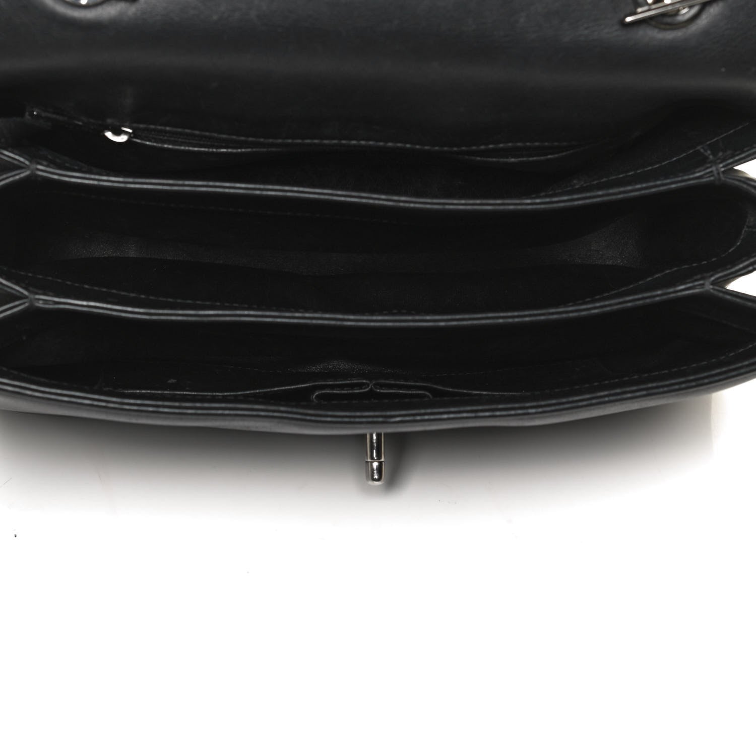 Chanel Calfskin Medium Trendy CC Dual Handle Flap Bag Black 5 of 13